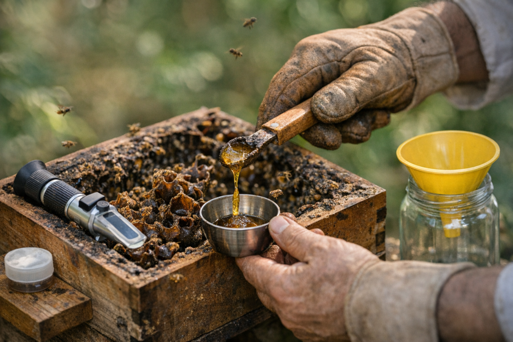 Como saber a hora de colher o mel da abelha Jataí? 
