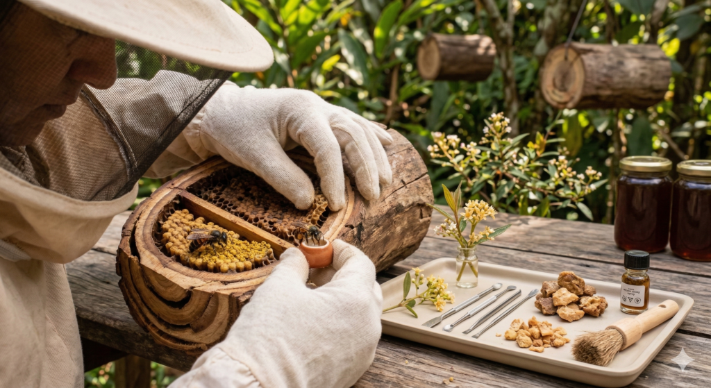 Como é o Mel da abelha borá?