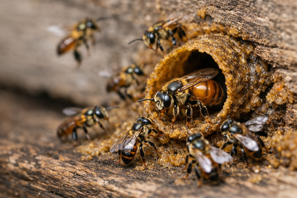 Essa abelha jataí é princesa ou é rainha?